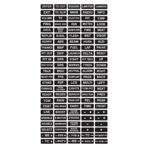 Sim Racing Button Box Stickers