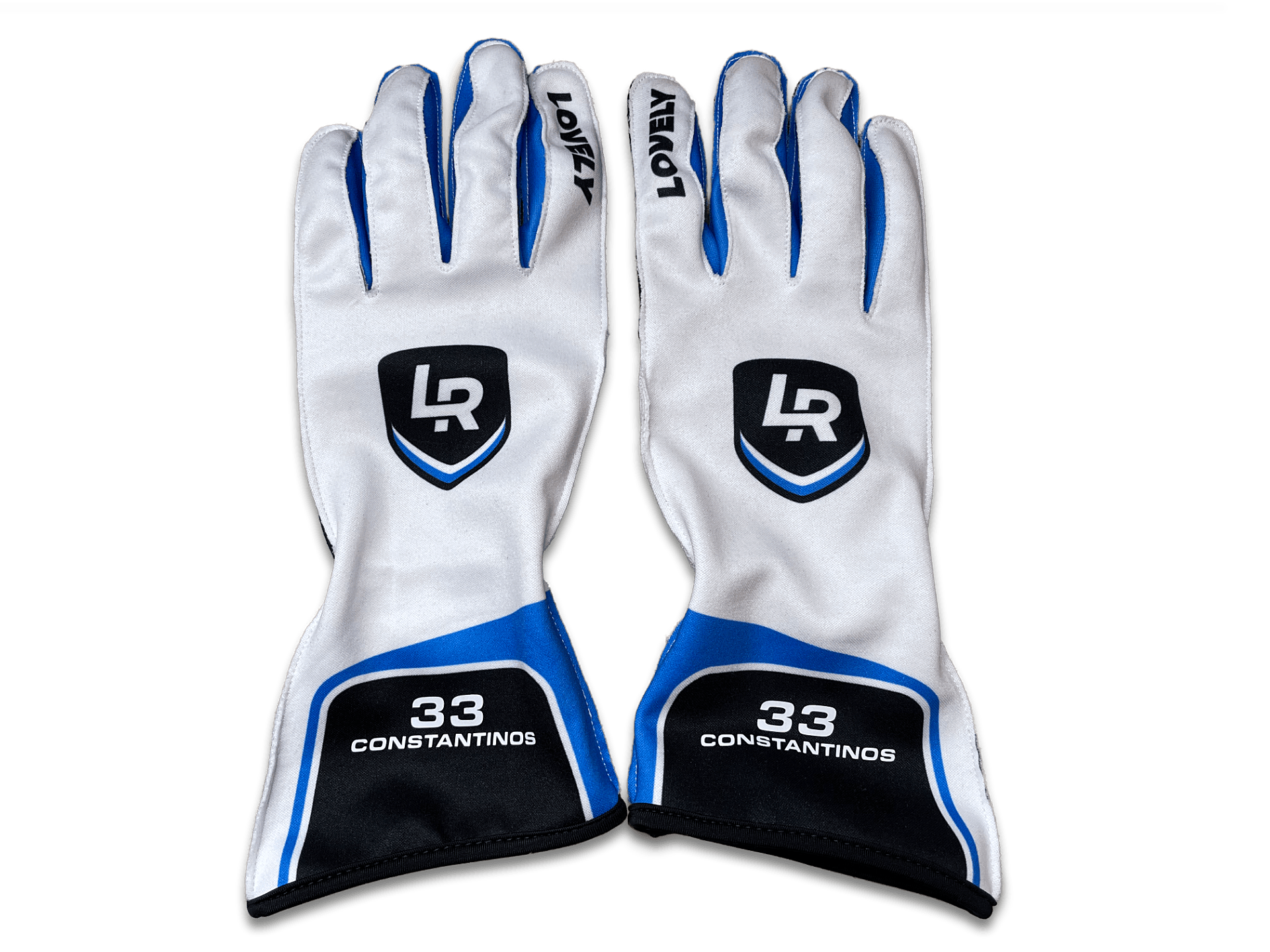 Lovely Sim Racing Gloves Long v2 (White)