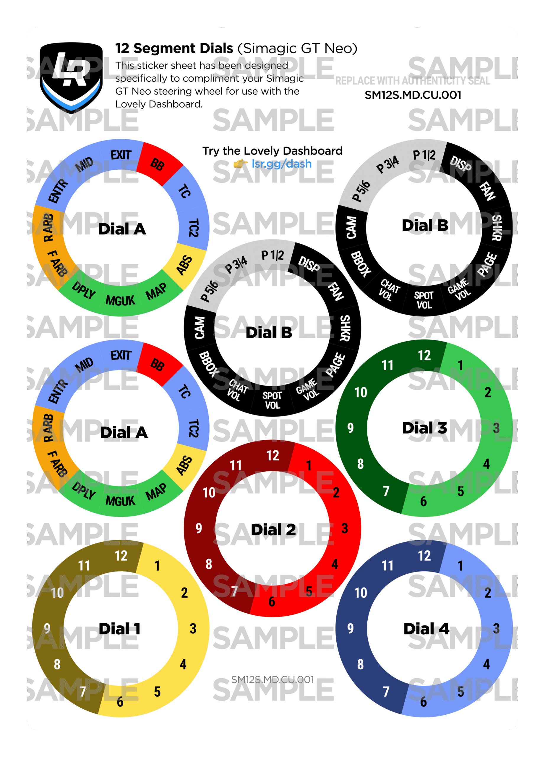 12 Segment Custom Dials (Simagic GT Neo) - Image 2