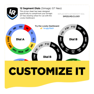 12 Segment Custom Dials (Simagic GT Neo)