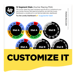 12 Segment Custom Dials Only (Ascher Racing F64)