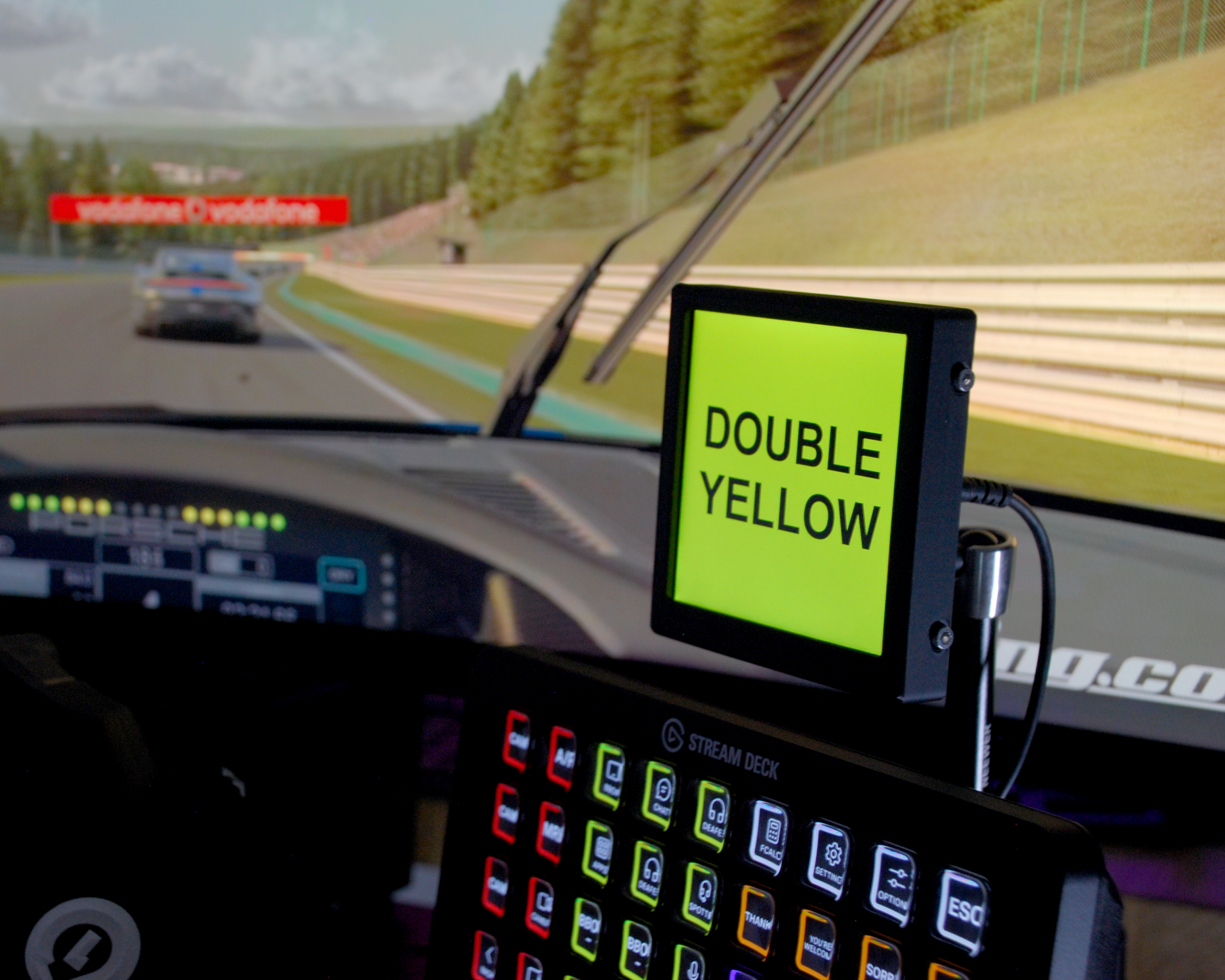 Vocore 4" Square Display Case - Sim Racing Flag Display