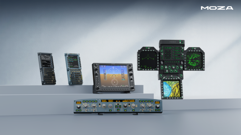 MOZA Launches New Flight Displays & Cockpit Panels